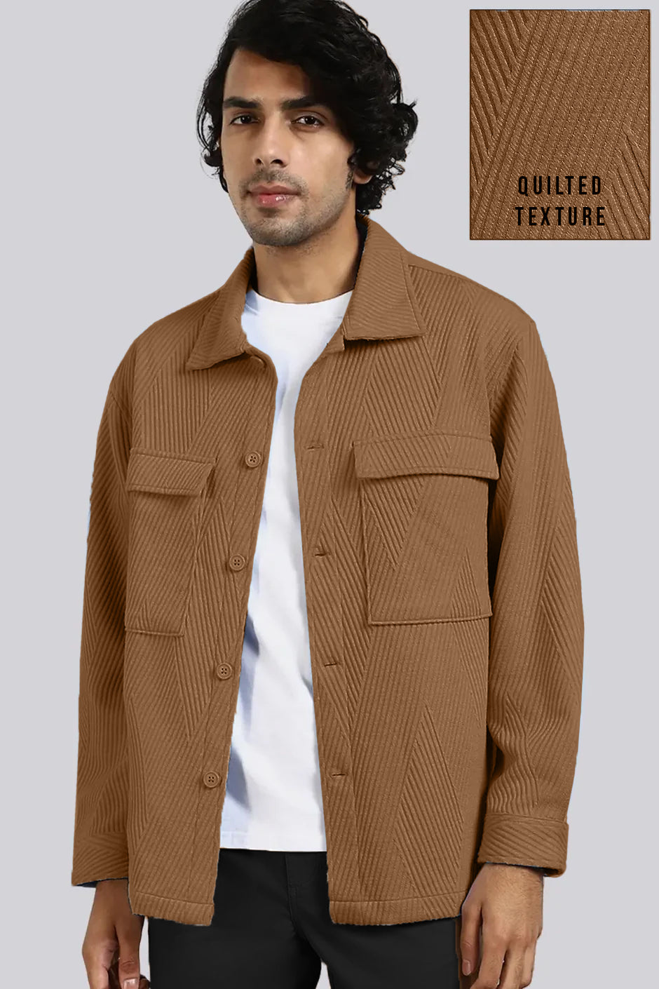 Oversized Textured Shackets