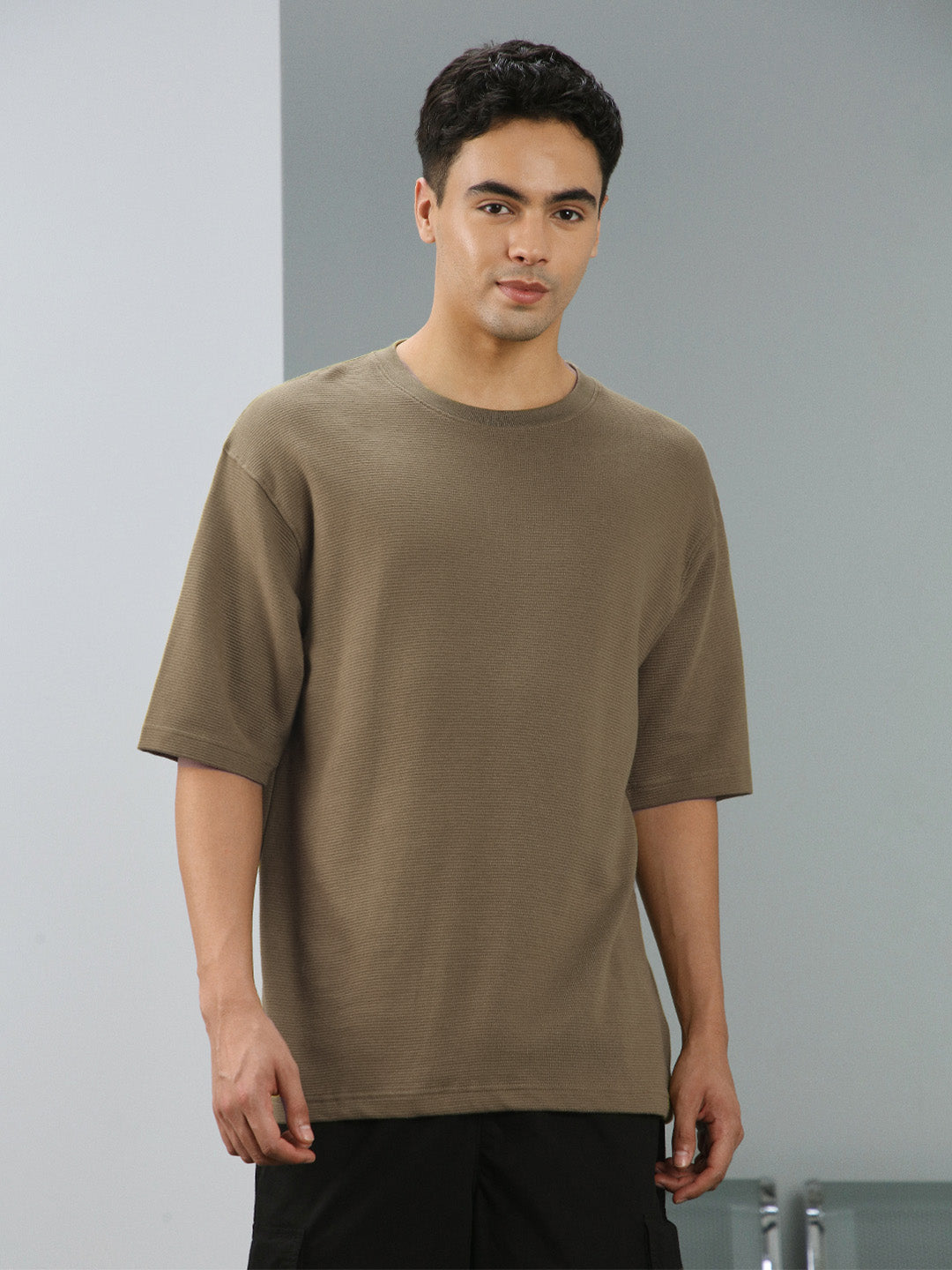 Ottoman Textured Relaxed Fit Tee