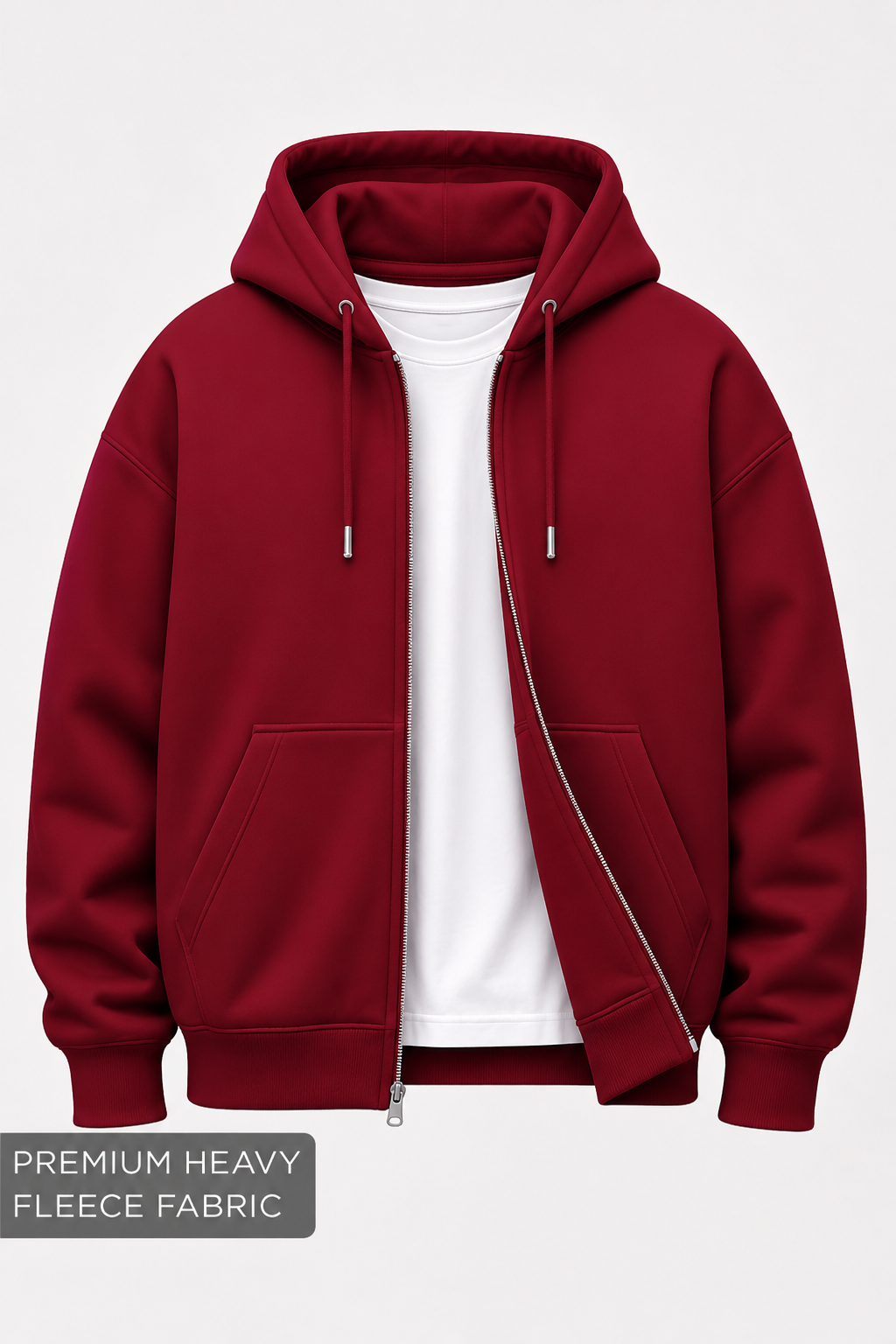Premium Heavy-Fleece Zipper Hoodie