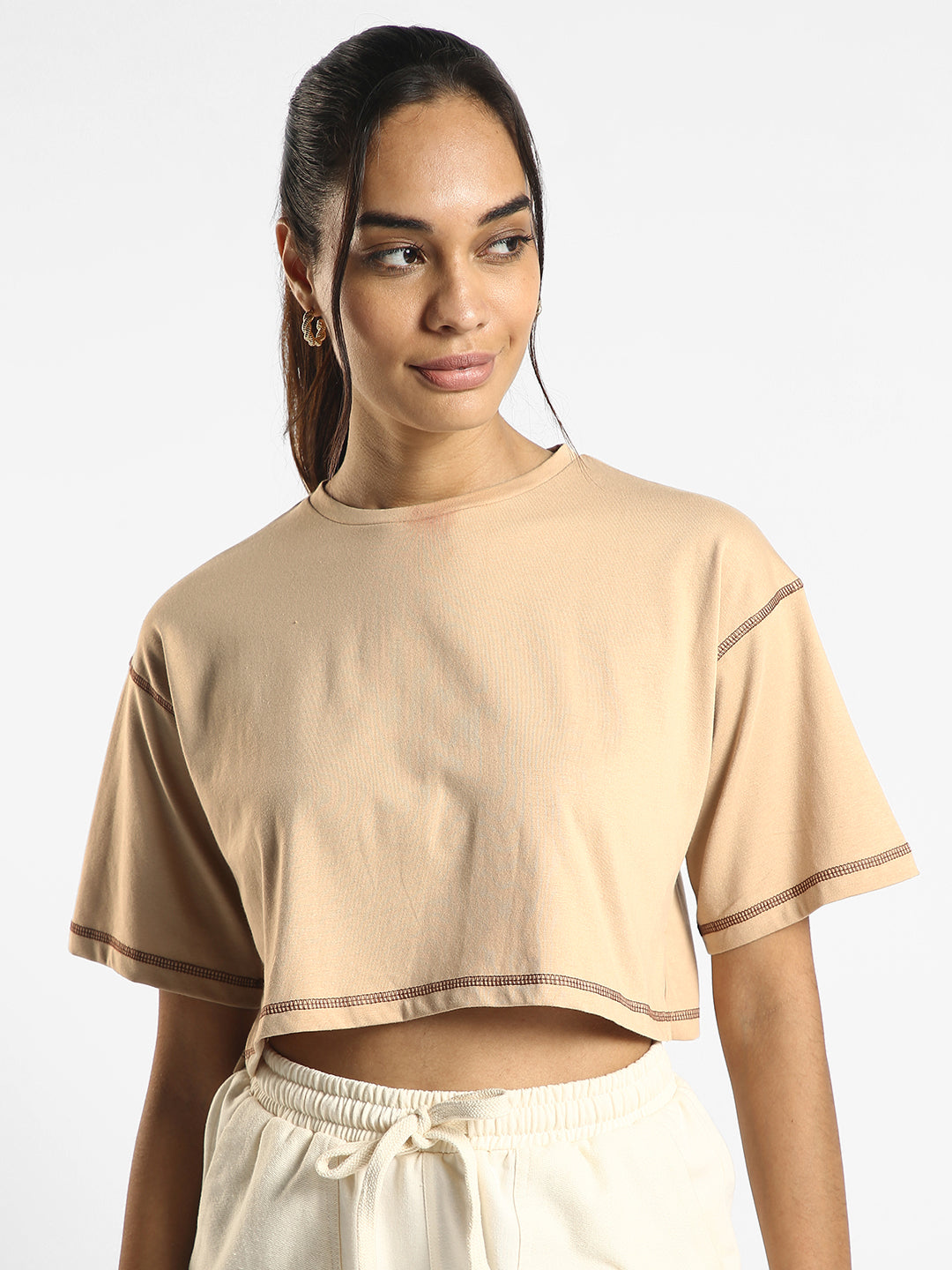 Savannah Cropped Oversized T-Shirt