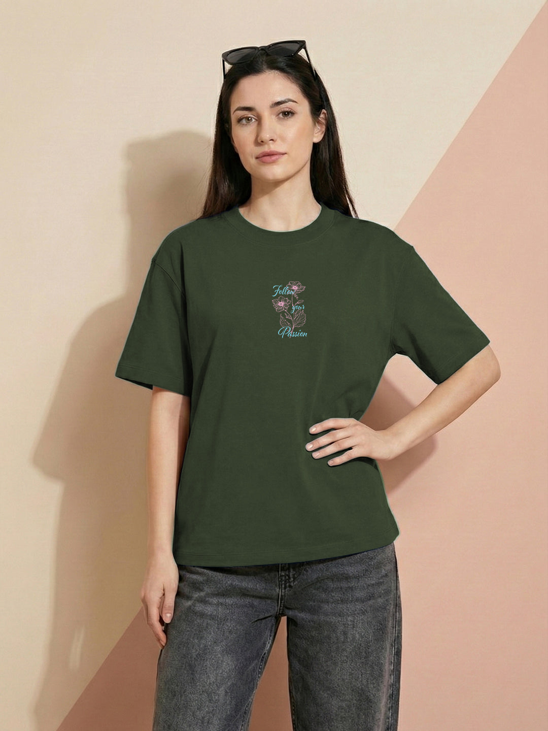 Start Something New Oversized Fit Women Tee