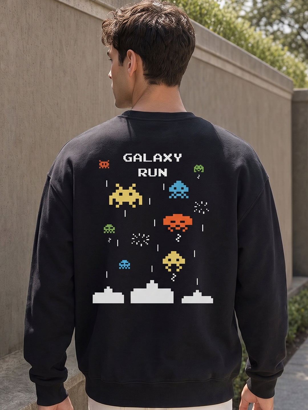 Galaxy Run Oversized  Sweatshirt