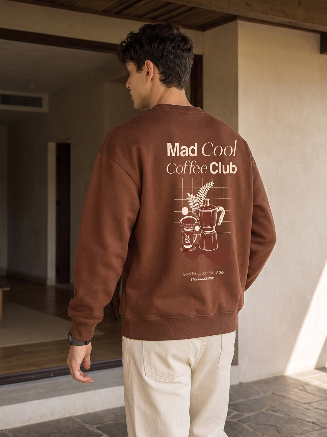 Mad Cool Coffee Club Oversized  Sweatshirt
