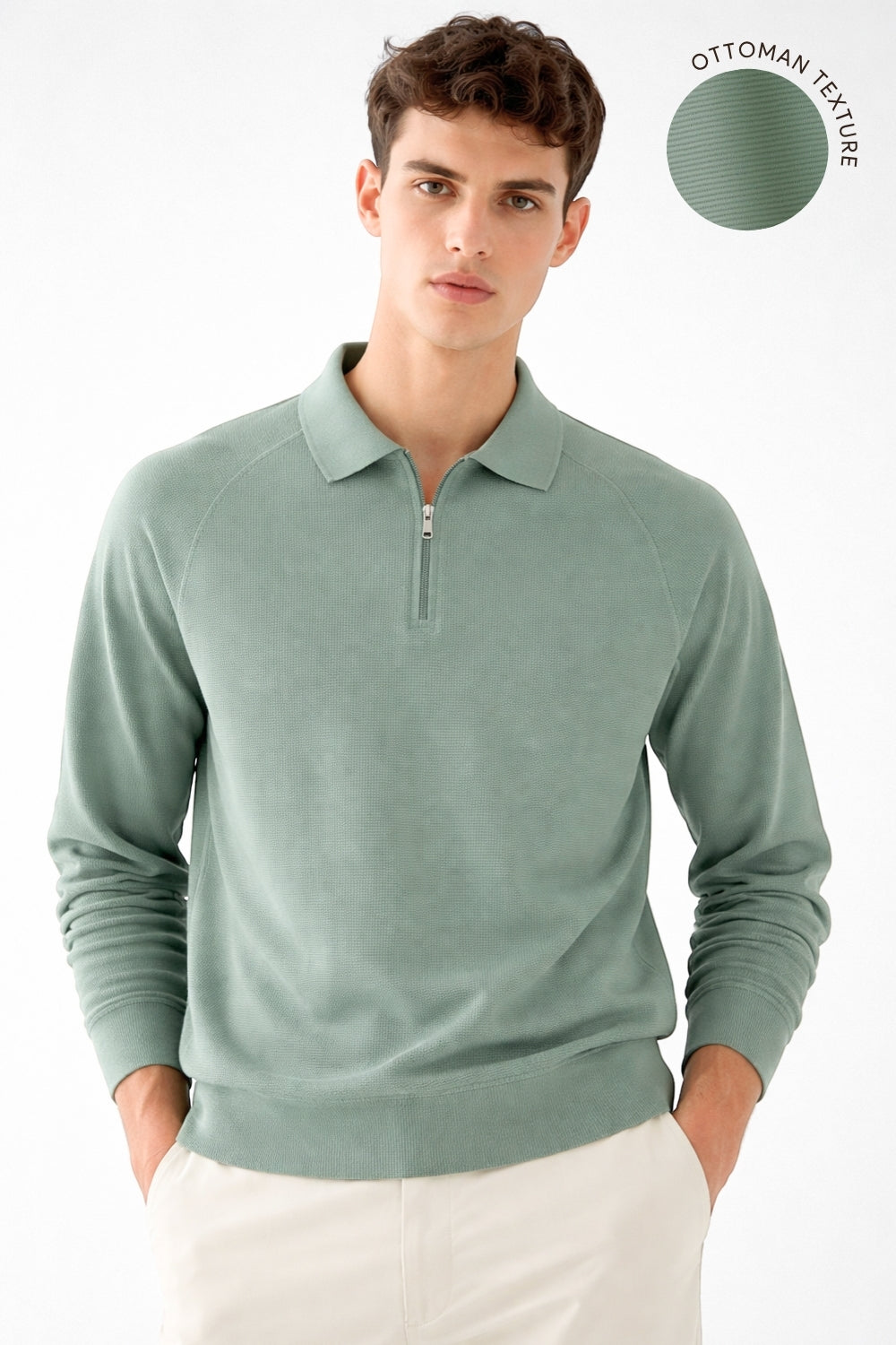 Ridge Zip Polo T-Shirt