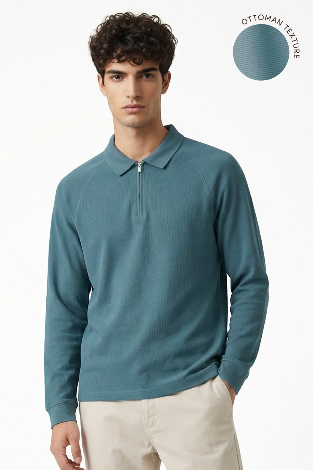 Ridge Zip Polo T-Shirt