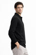 Popcorn Textured Full Sleeve Polo T-Shirt