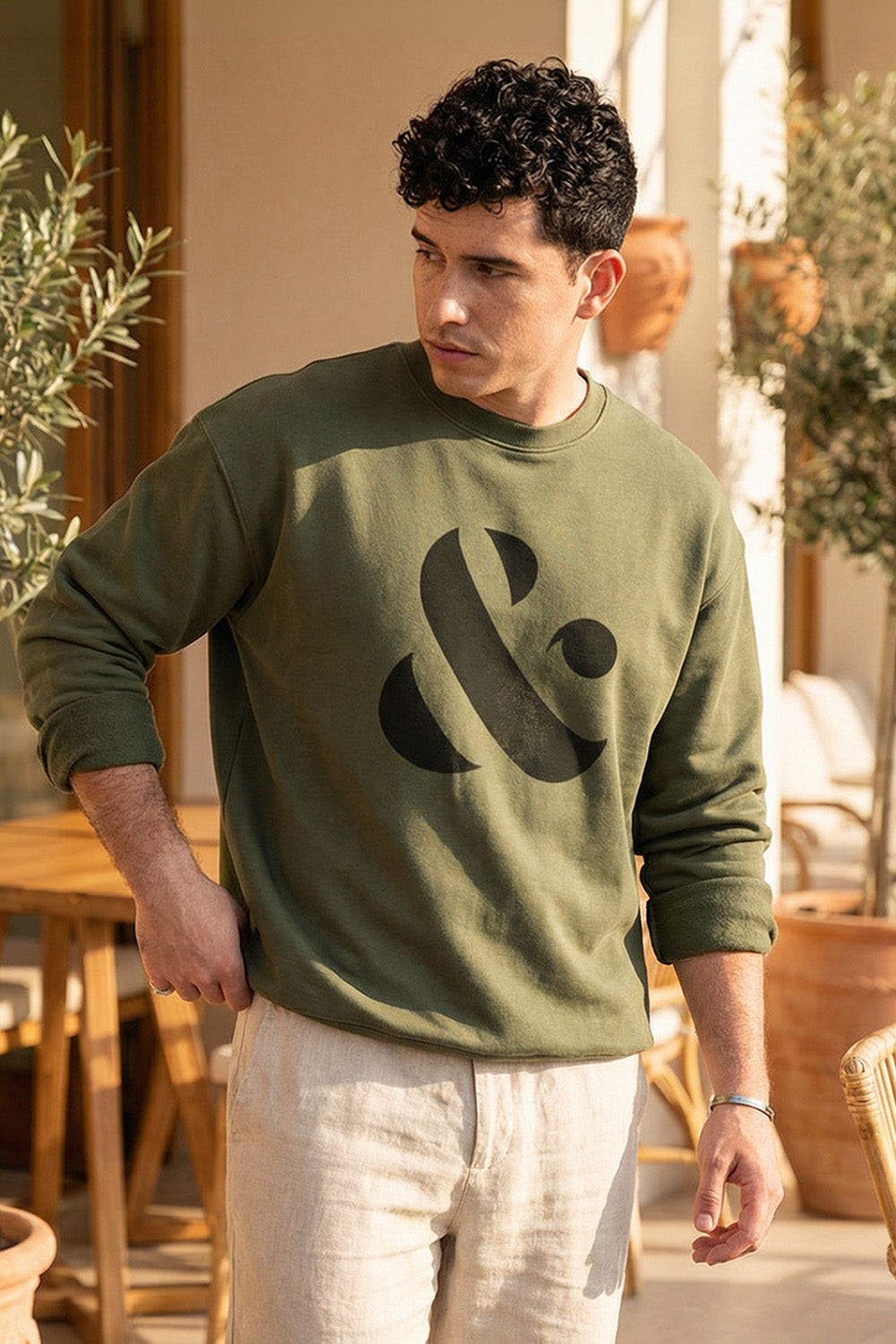 And Life Goes On Oversized  Sweatshirt