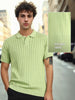 Drop Needle Textured Polo T-Shirt