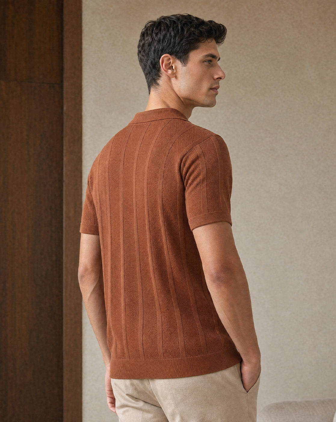 Urban Textured Polo T-Shirt