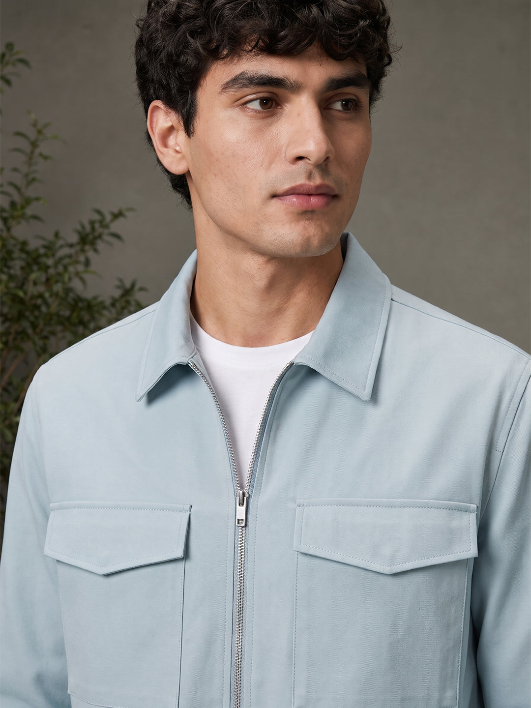 Cotton Twill Utility Jacket