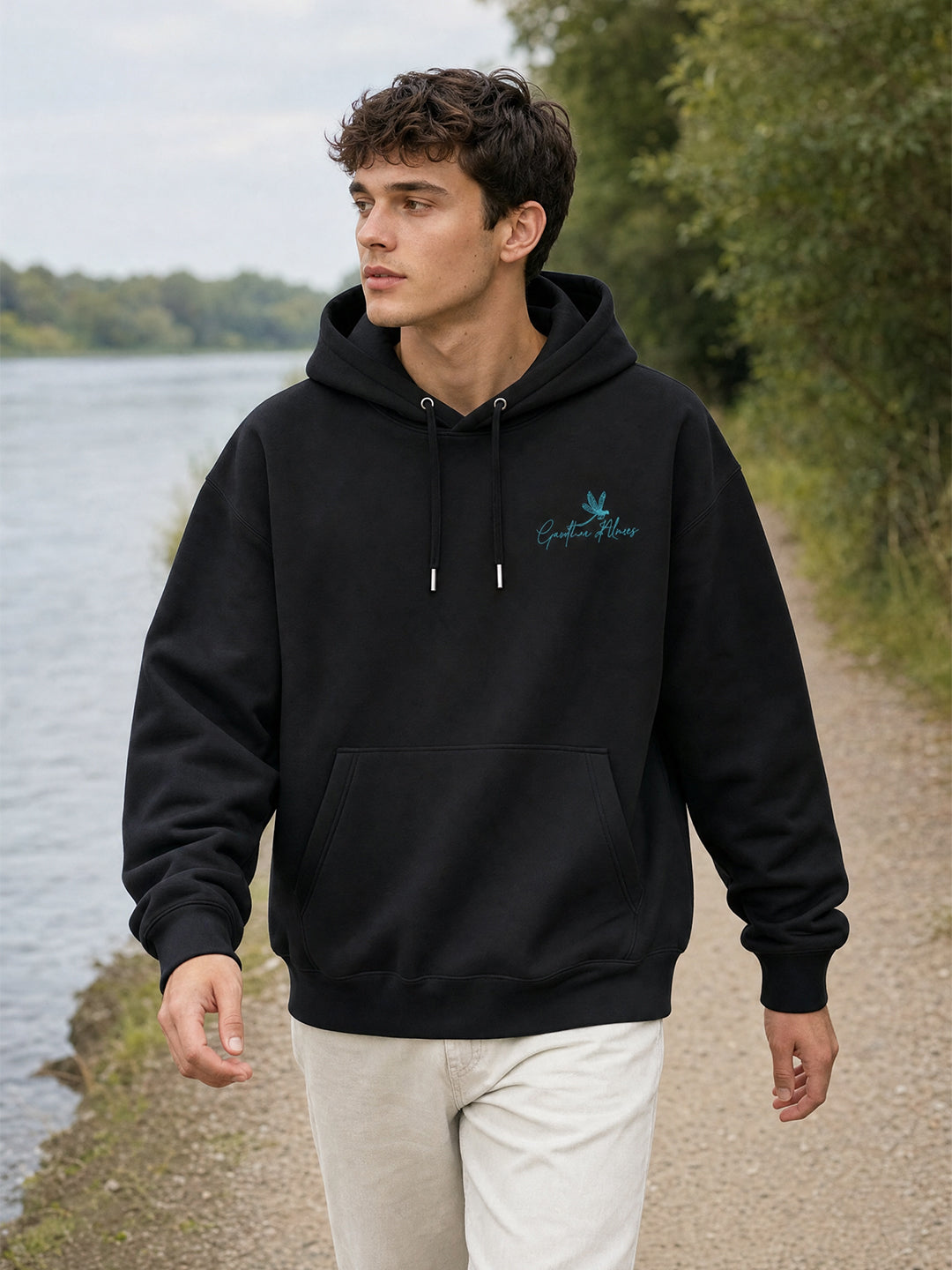 Growth In Stillness Heavy Fleece Oversized Hoodie