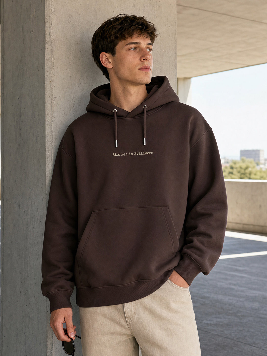 Stories In Stillness Heavy Fleece Oversized Hoodie
