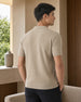 Cascade Zip Textured Polo T-Shirt