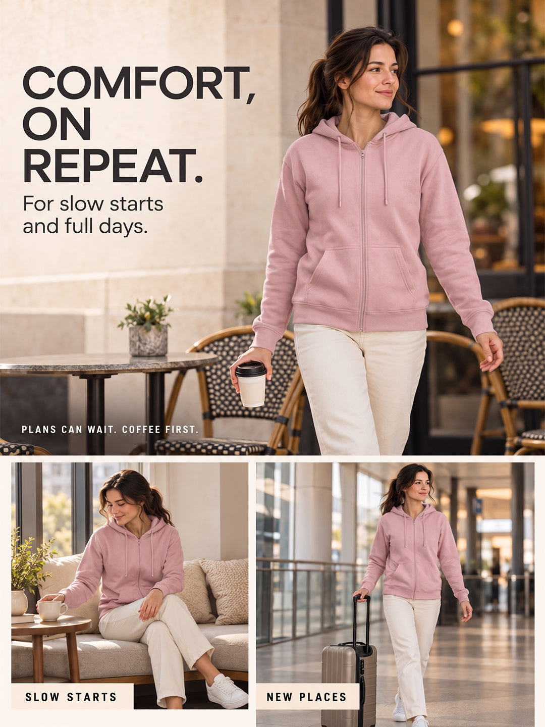 Women’s Regular Fit Zip-Up Hoodie