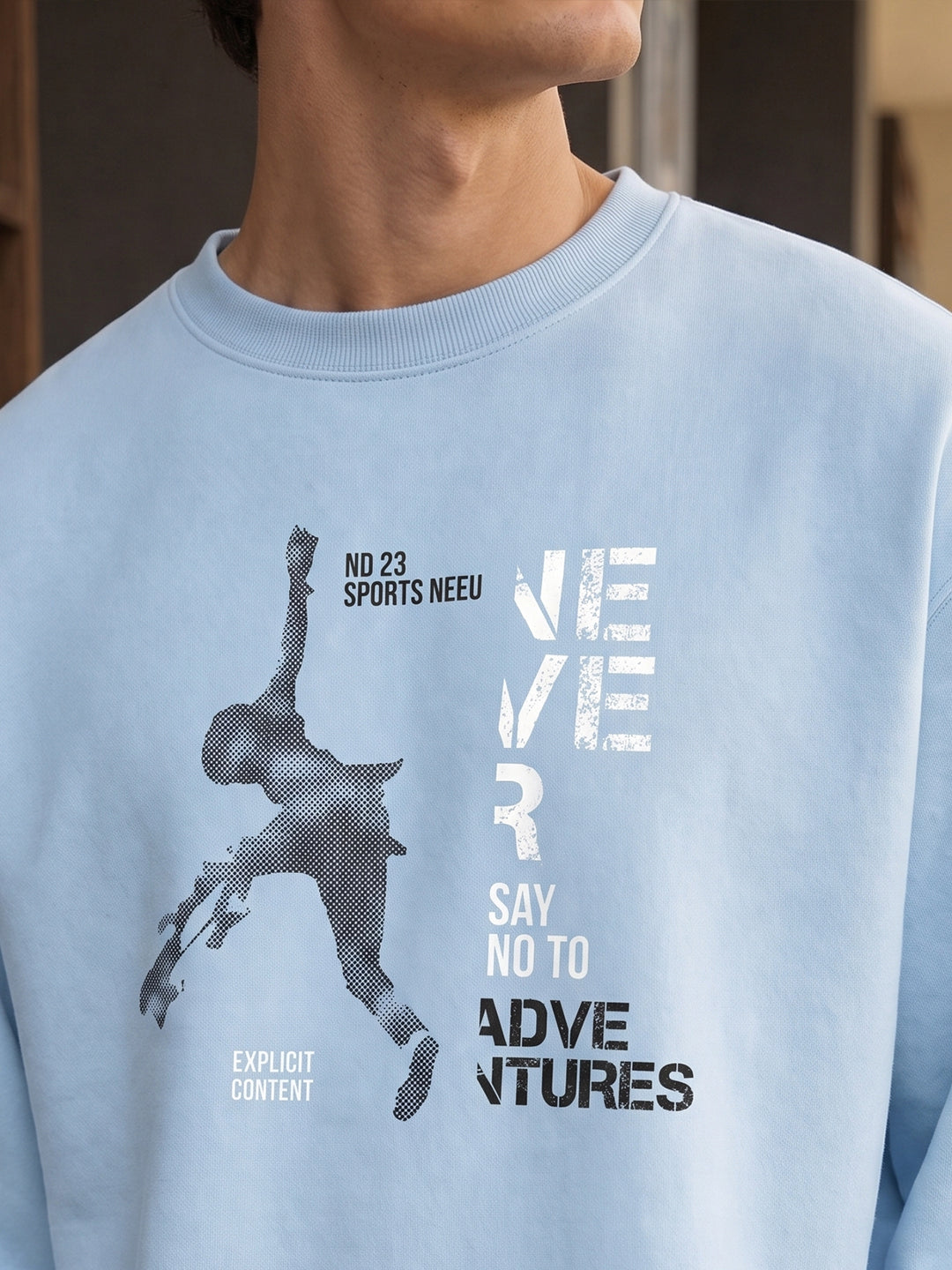 Never Say No Oversized Sweatshirt
