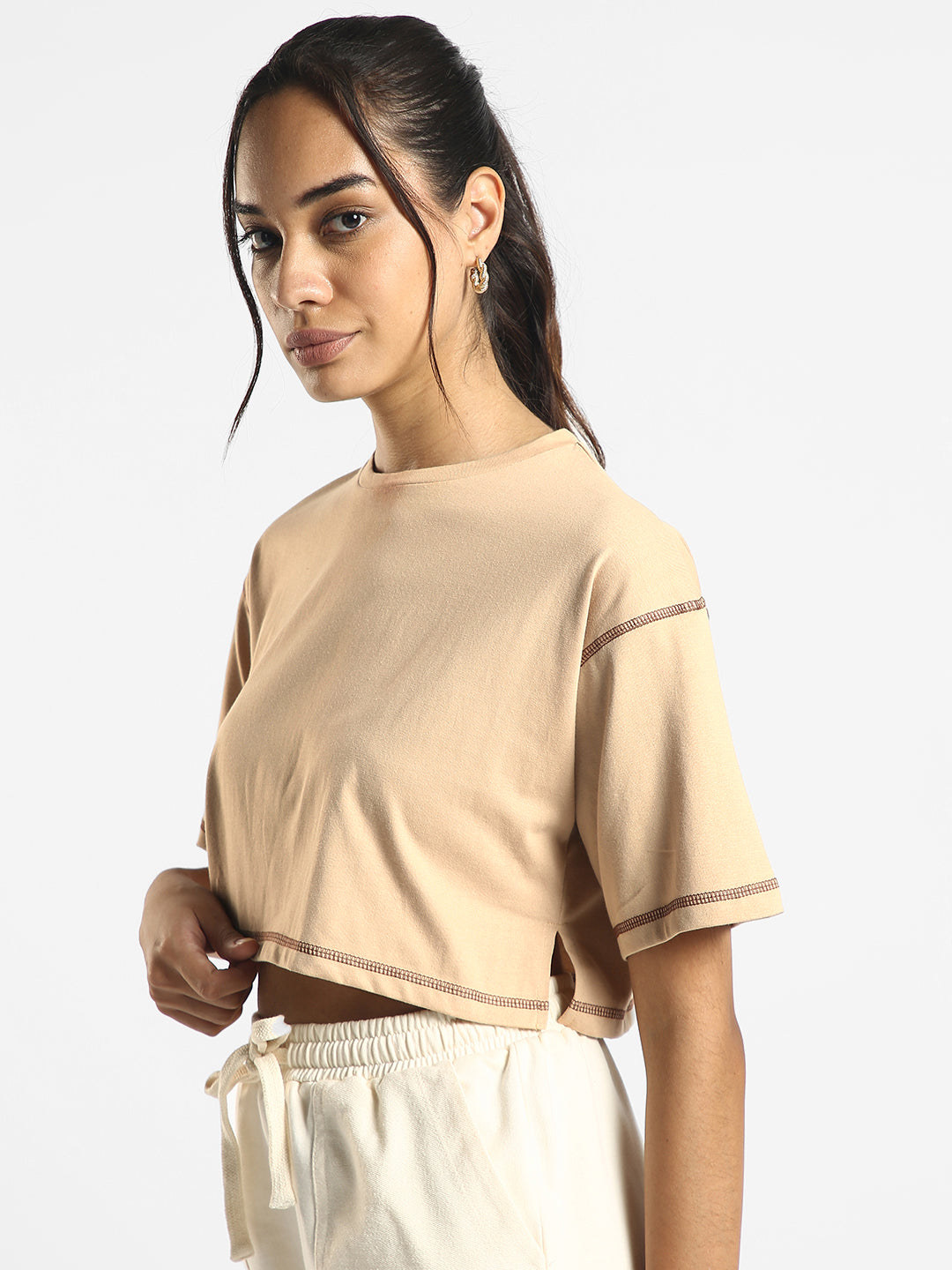 Savannah Cropped Oversized T-Shirt