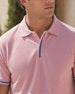 Contrast Tipped Polo T-Shirt
