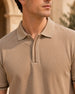 Contrast Tipped Polo T-Shirt