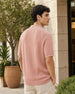 Structured Raglan Knit Polo T-Shirt