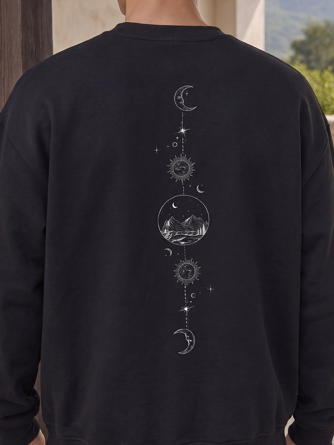 Lunar Echo Oversized  Sweatshirt