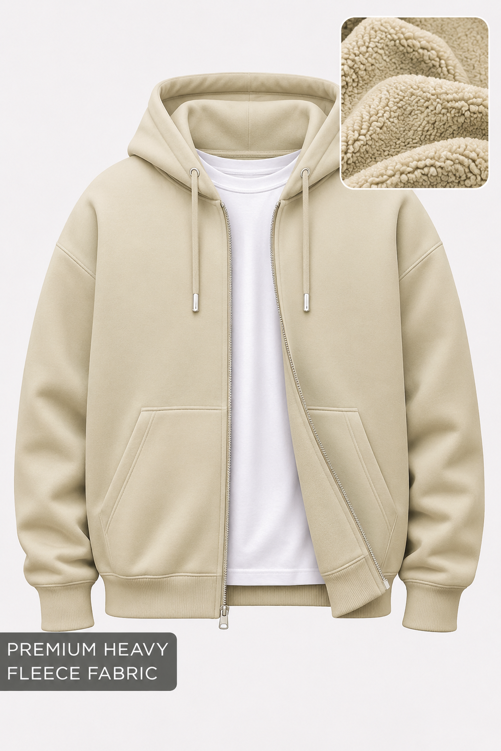 Premium Heavy-Fleece Zipper Hoodie