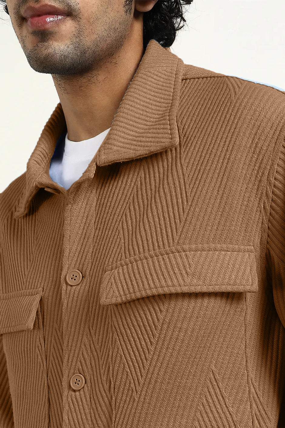 Oversized Textured Shackets