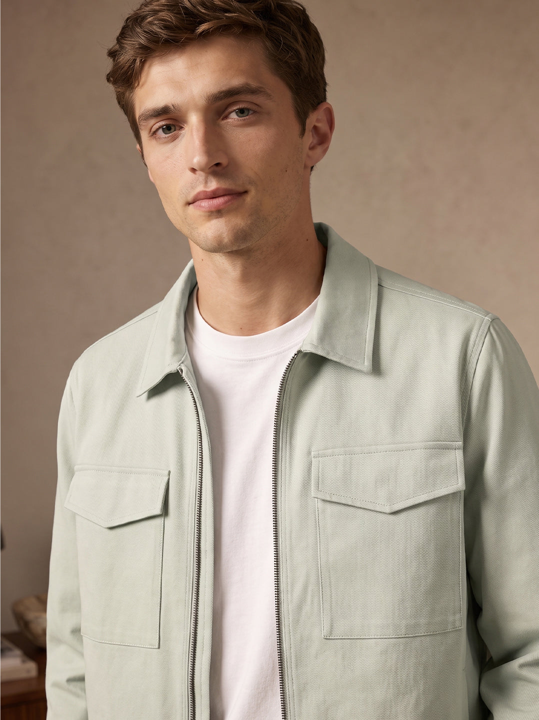 Cotton Twill Utility Jacket