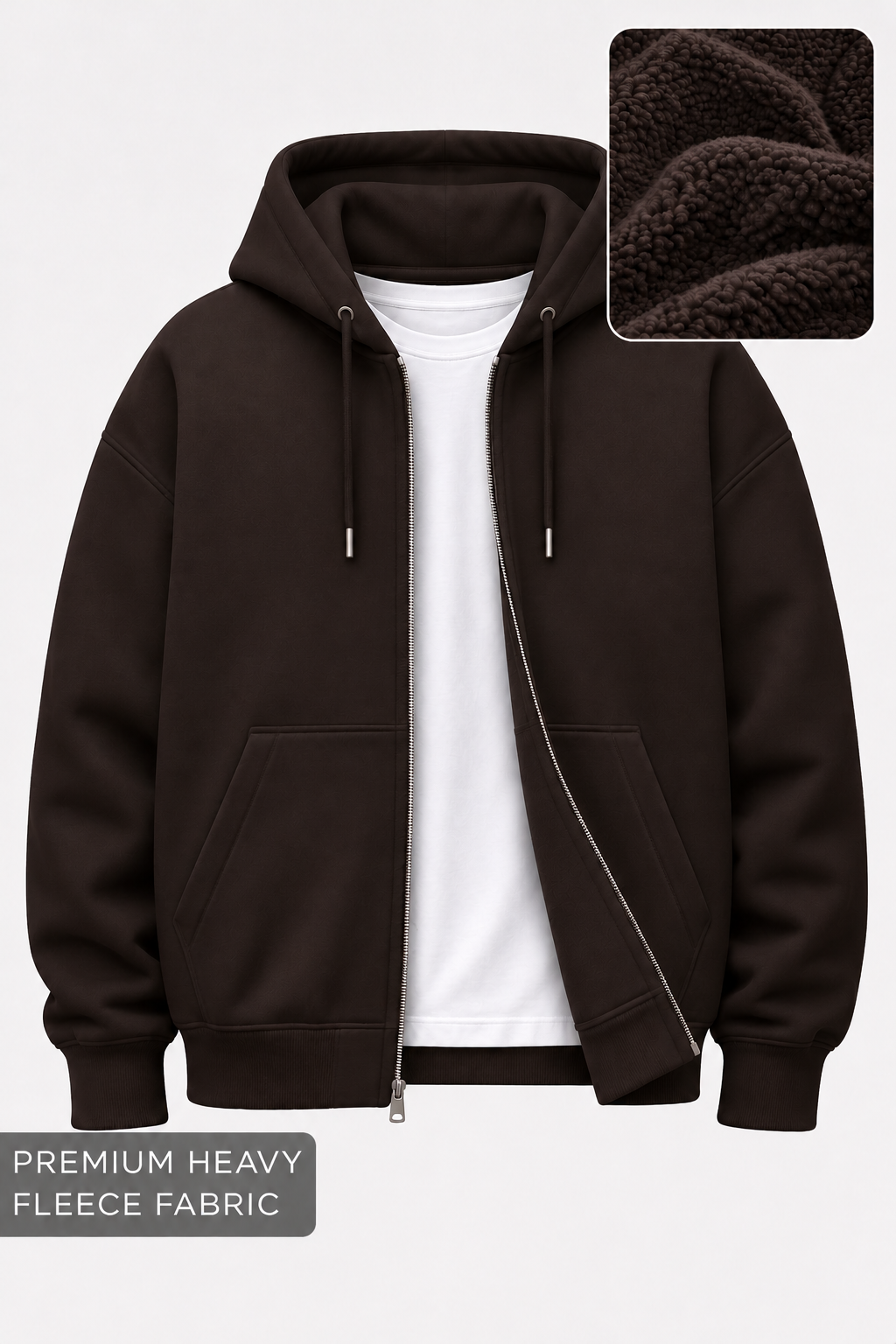 Premium Heavy-Fleece Zipper Hoodie