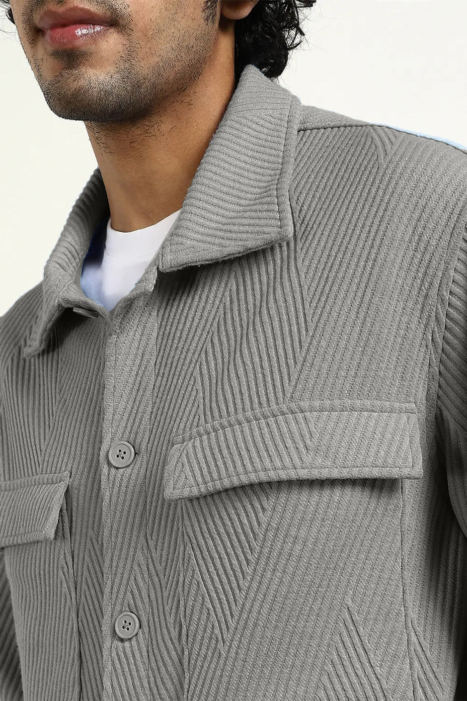 Oversized Textured Shackets