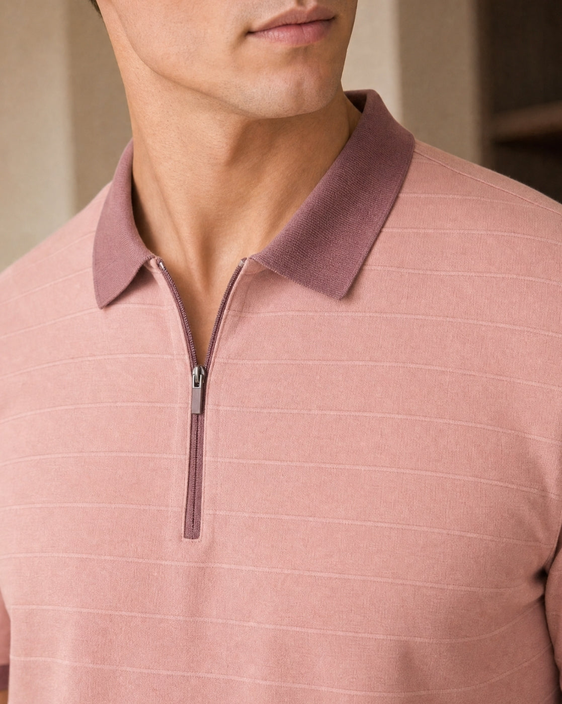 Coastline Zip Polo T-Shirt