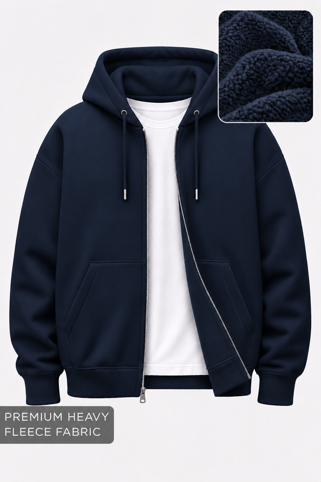 Premium Heavy-Fleece Zipper Hoodie