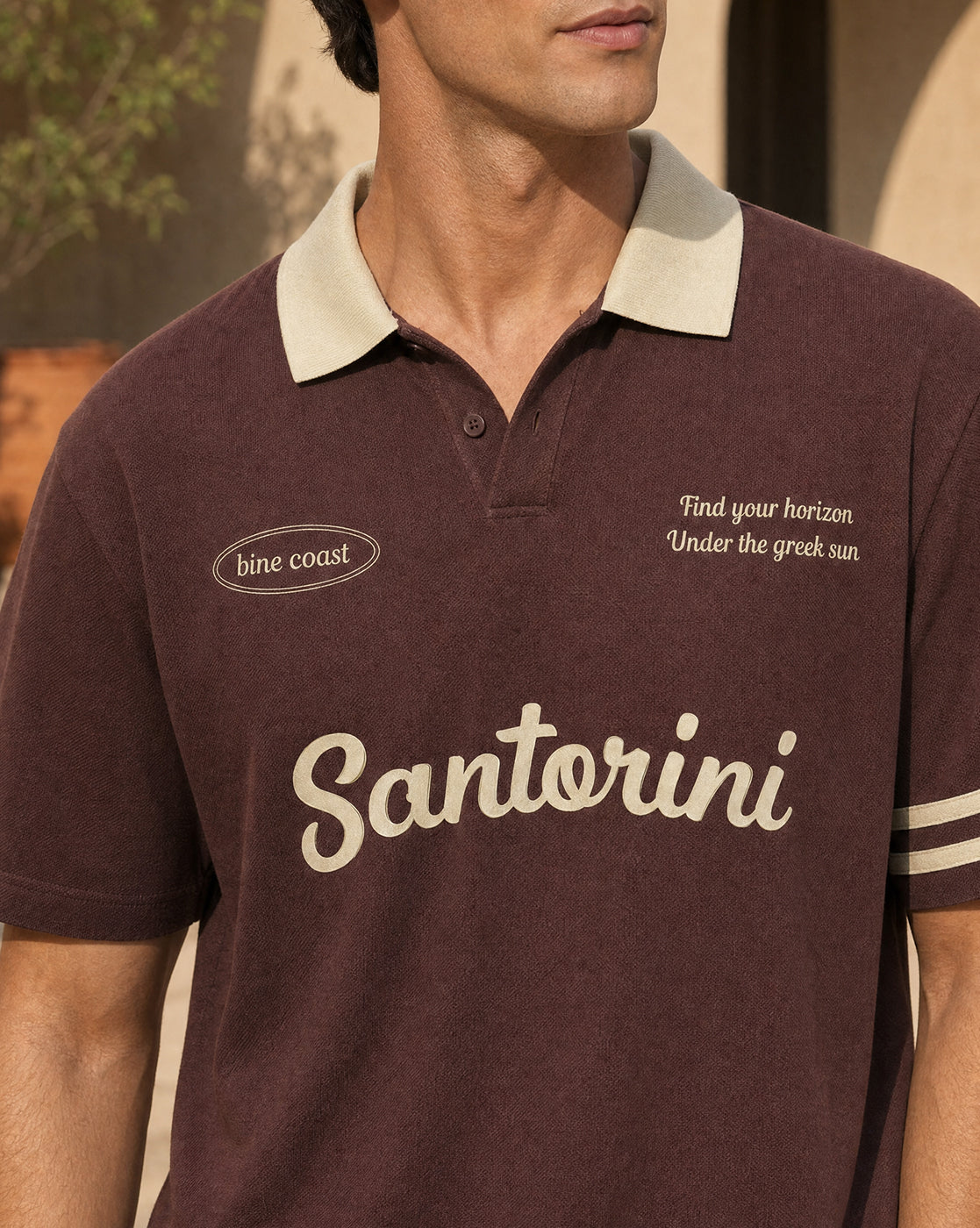 Santorini Oversized Polo T-Shirt