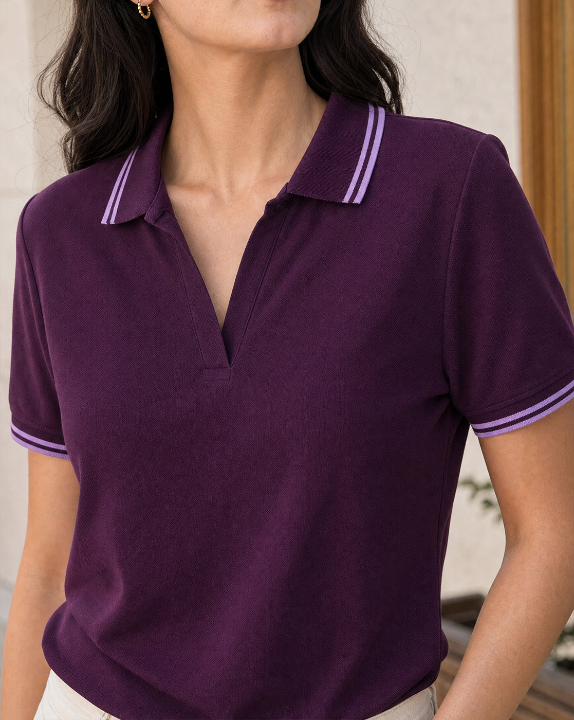 Johnny Collar Women Polo T-shirt