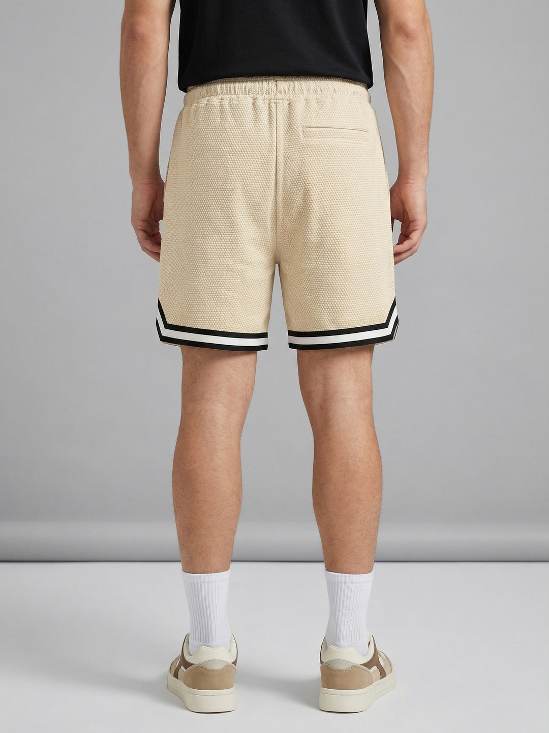 Popcorn Textured Relaxed Shorts