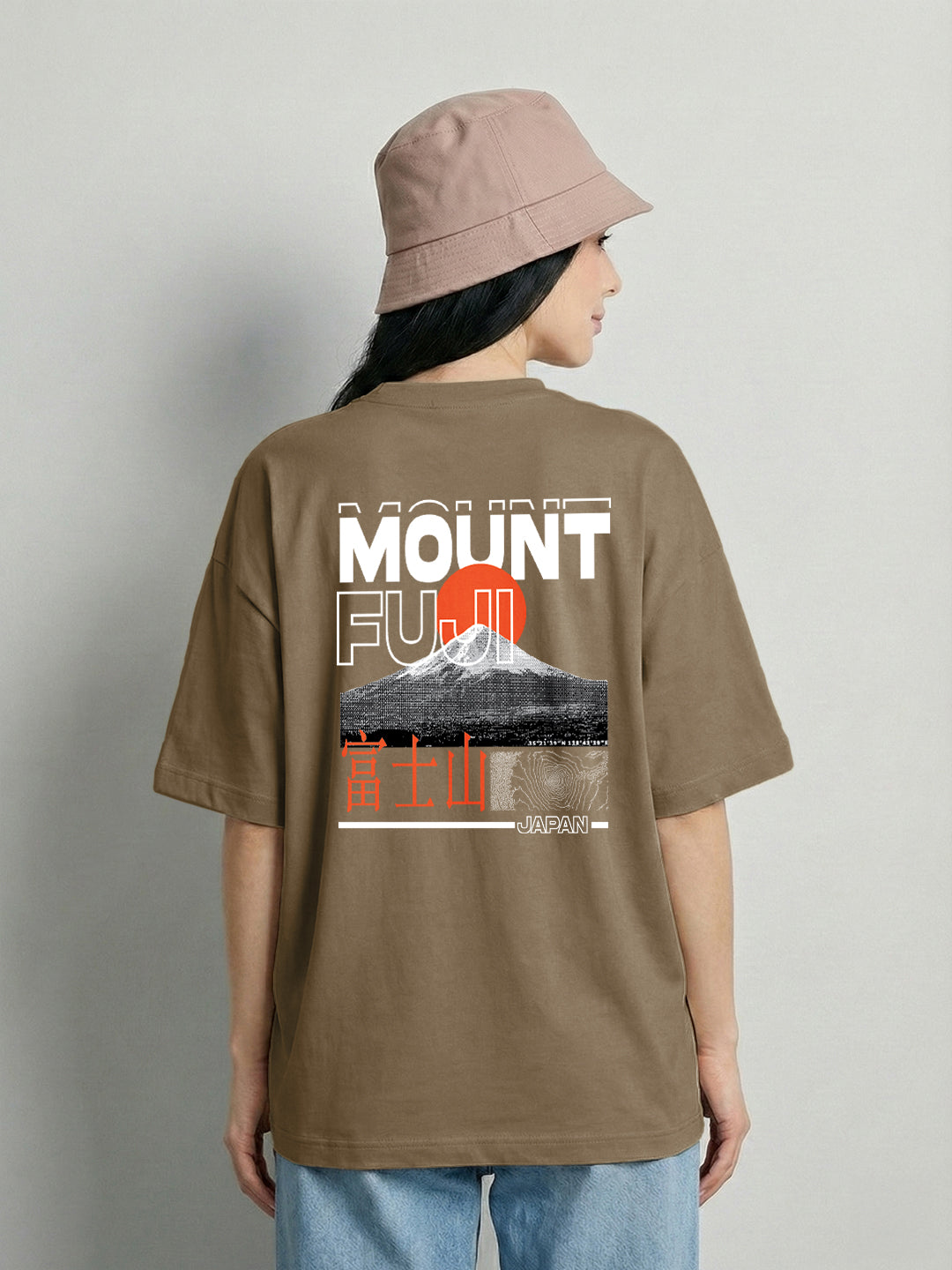 Mount Fuji Oversized Fit Women Tee