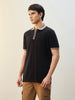 Zipper Collar Polo T-Shirt