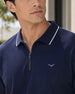 Zip Collar Polo T-Shirt