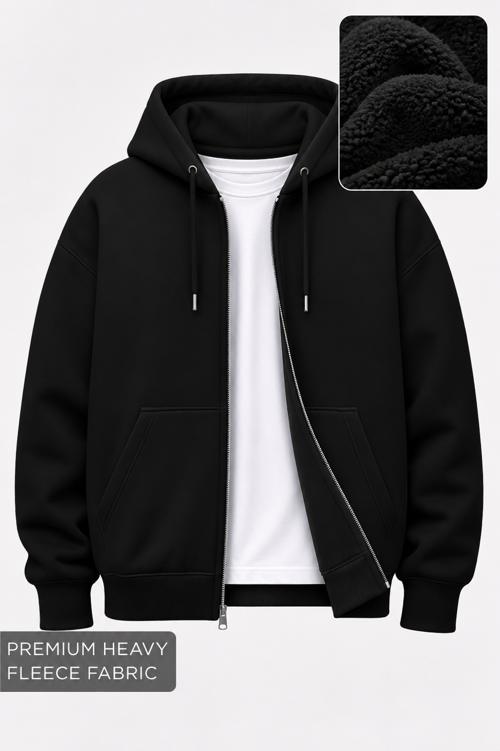 Premium Heavy-Fleece Zipper Hoodie