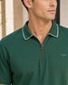 Zip Collar Polo T-Shirt