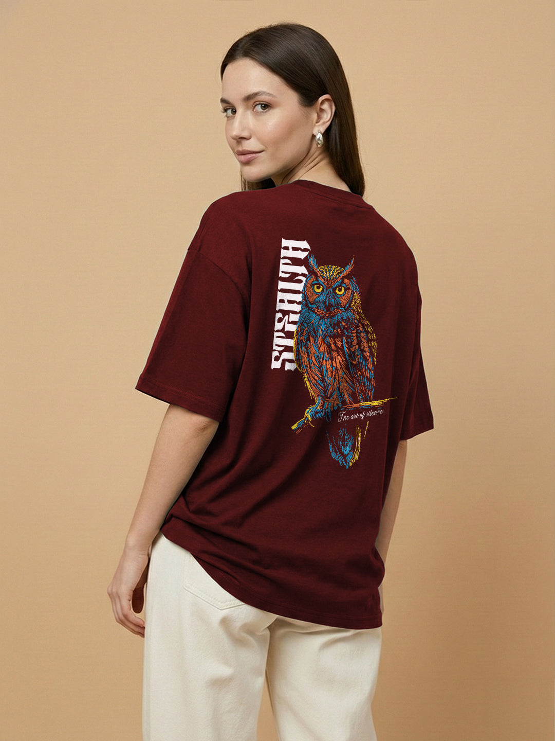 Stealth Oversized Fit Women Tee