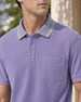 Striped Collar Polo T-Shirt