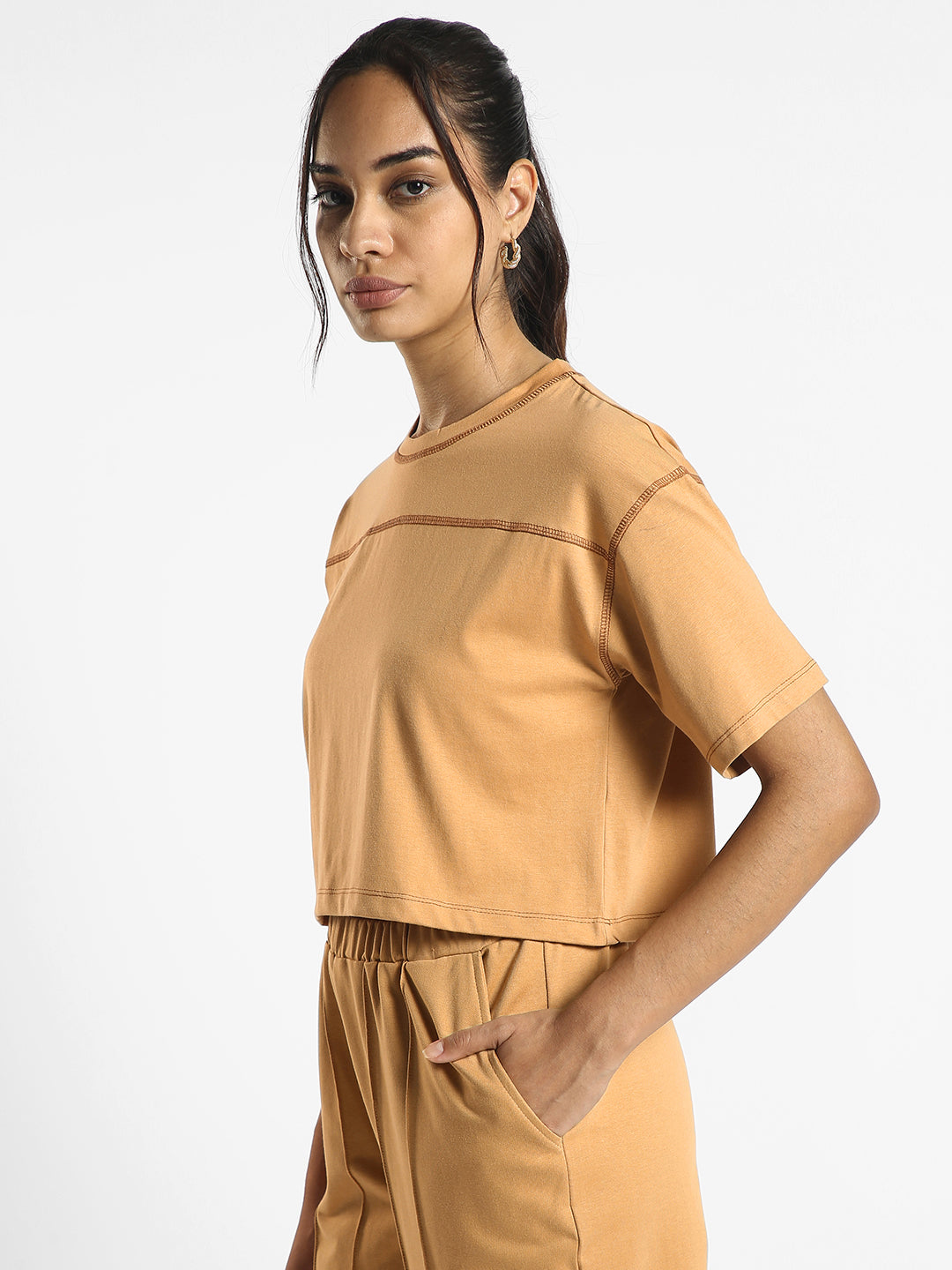 Bianca Cropped Oversized T-Shirt