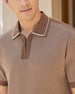 Zip Collar Knit Polo