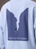 Free as the Ocean Oversized  Sweatshirt