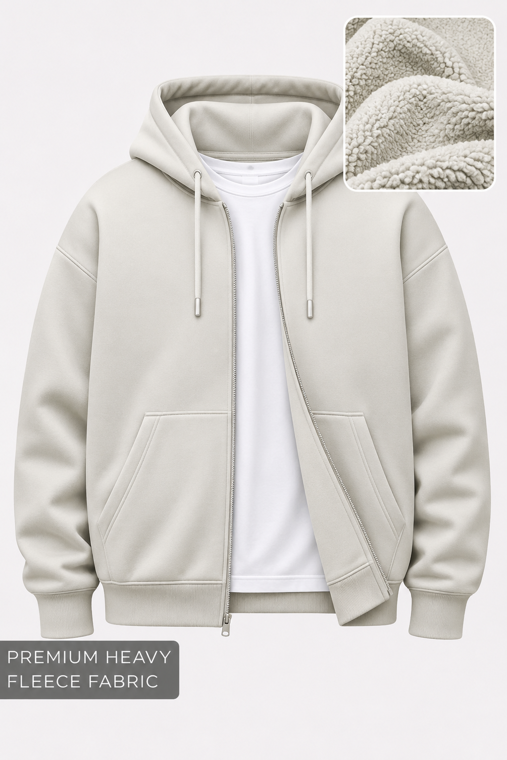 Premium Heavy-Fleece Zipper Hoodie