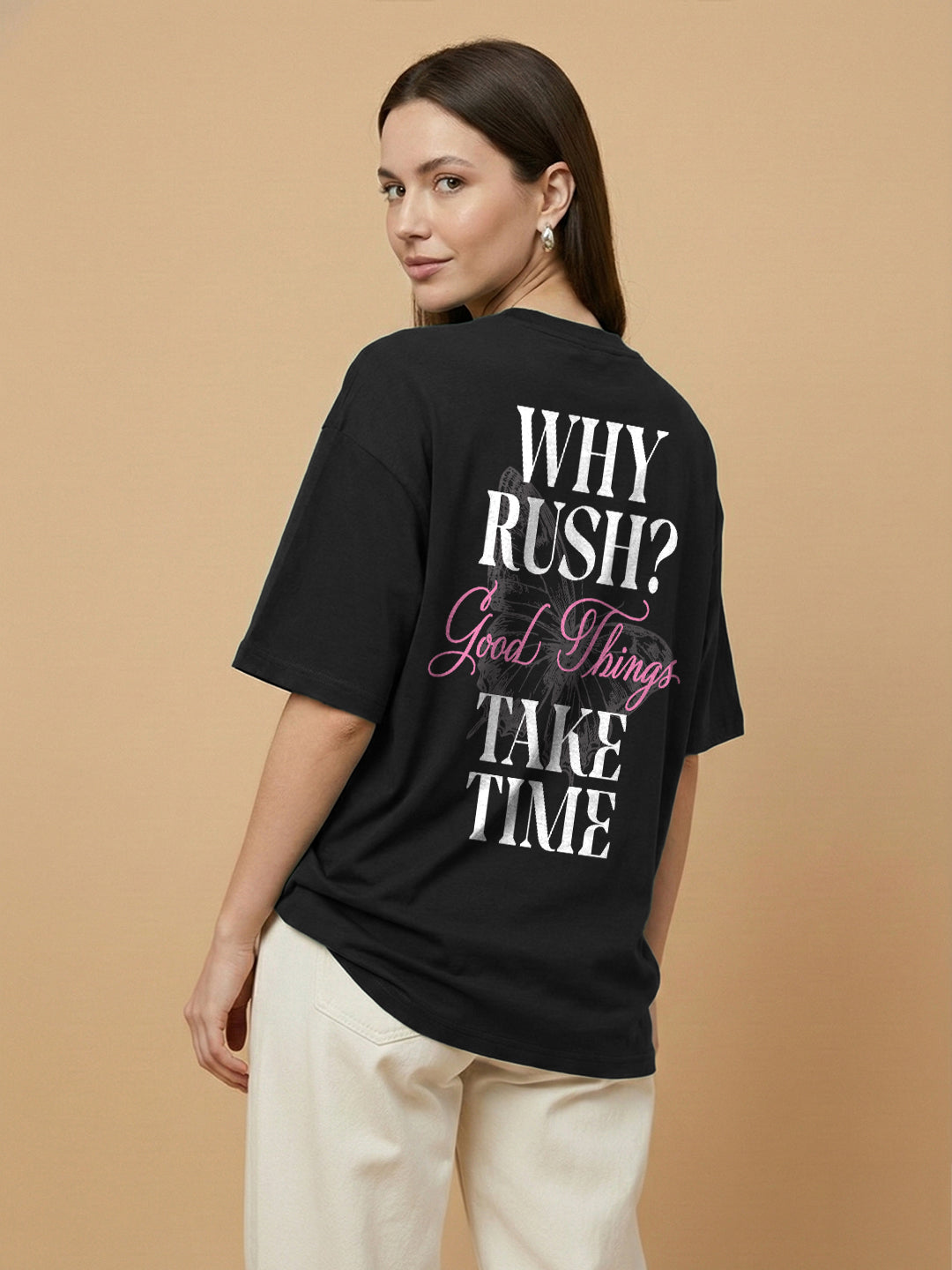 Why Rush Oversized Fit Women Tee