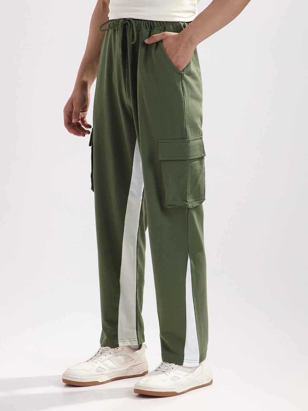 Dual-Tone Cargo Joggers