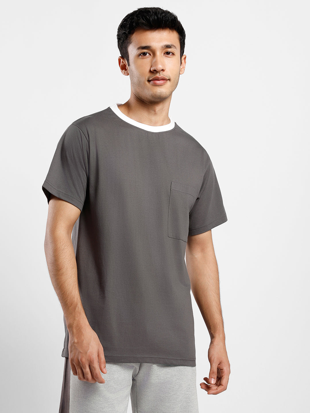Weston Oversized Contrast Trim T-Shirt
