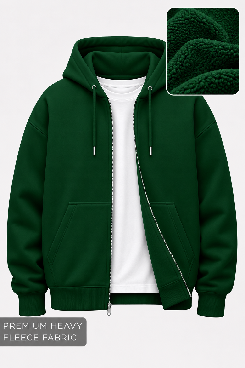 Premium Heavy-Fleece Zipper Hoodie
