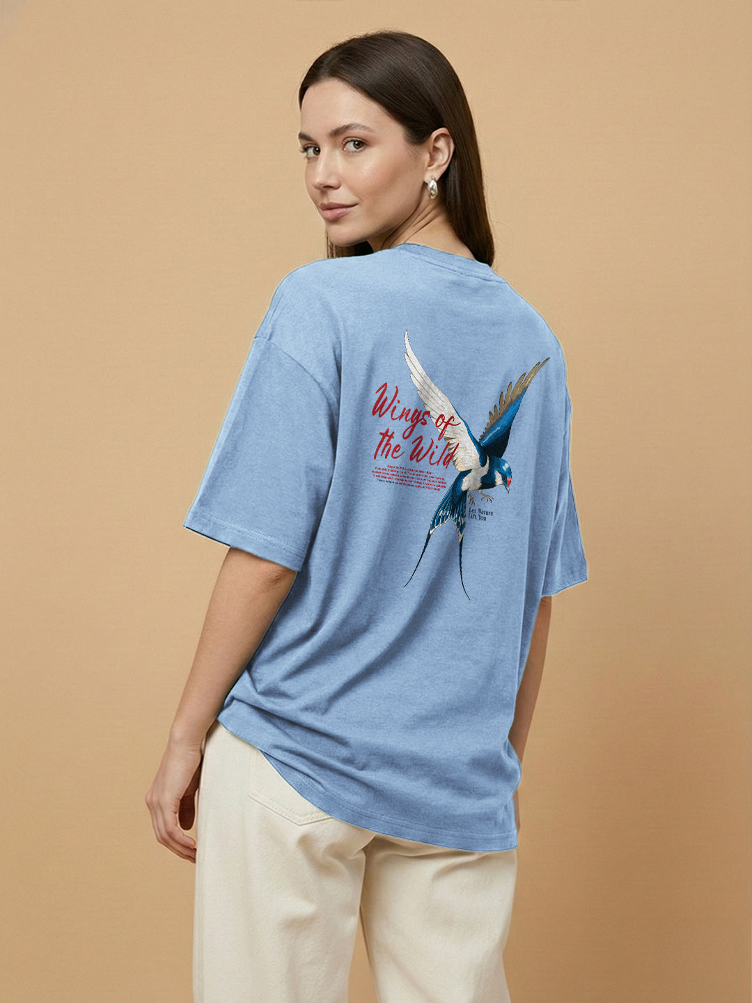 Wings Of The Wild Oversized Fit Women Tee